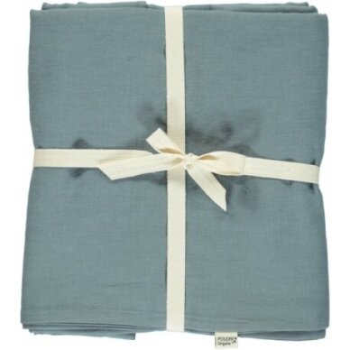 Poudre Organic Linen/Cotton Duvet Cover - Blé Lin Stormy