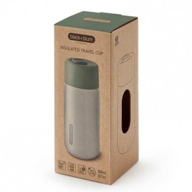 Black and Blum gertuvė termosas ,,Insulated travel cup: olive" (340 ml) 3