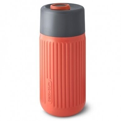 Black and Blum Glass Travel Cup ,,Coral"