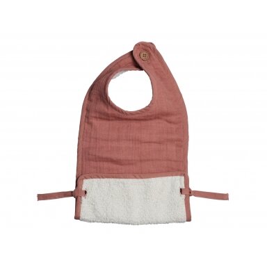 Fabelab Muslin Feeding Bib - Clay Fabelab Muslin Feeding Bib - Clay