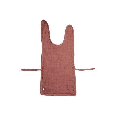 Fabelab Muslin Feeding Bib - Clay Fabelab Muslin Feeding Bib - Clay