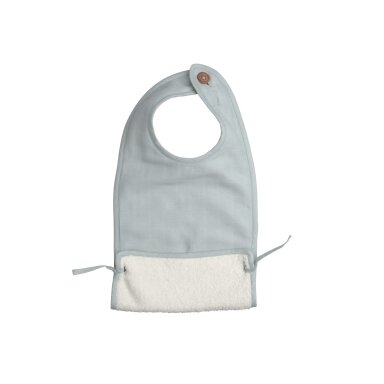 Fabelab Muslin Feeding Bib - Foggy Blue Fabelab Muslin Feeding Bib - Foggy Blue