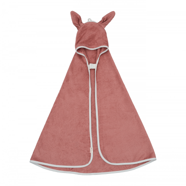 Fabelab Hooded Baby Towel ,,Bunny" Clay Fabelab Hooded Baby Towel ,,Bunny" Clay