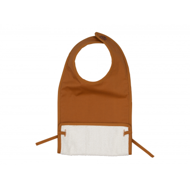 Fabelab Muslin Feeding Bib - Ochre