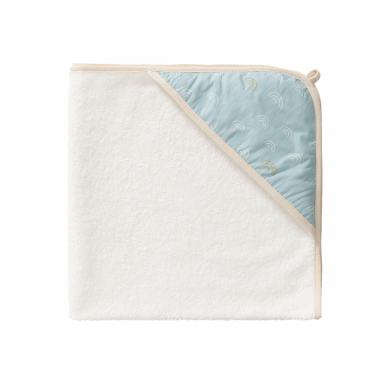 Fresk Baby Hooded Towel - Raindrops