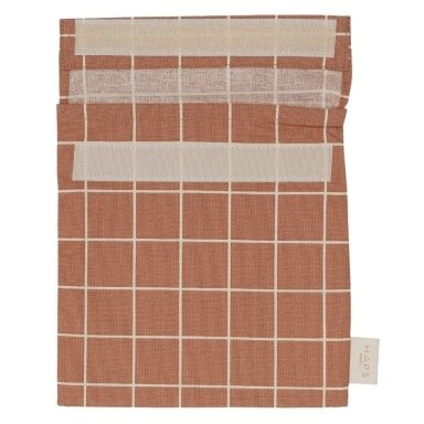 Haps Nordic Sandwich bag - Terracotta Check