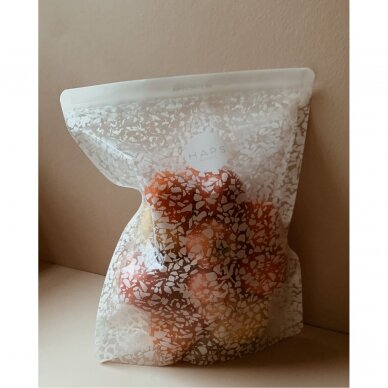 Haps Nordic Reusable Snack Bag 1000 ml - Transparent Check 2