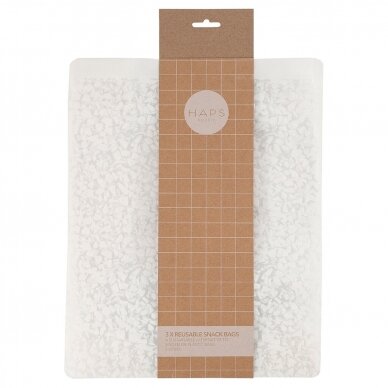 Haps Nordic Reusable Snack Bag 5000 ml - Terrazzo
