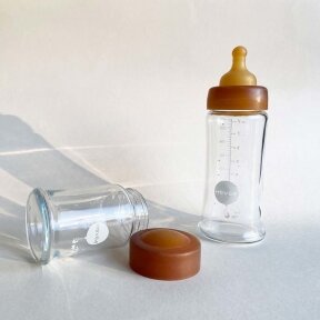 Hevea buteliukai iš borosilikatinio stiklo, 2 vnt. (250 ml)