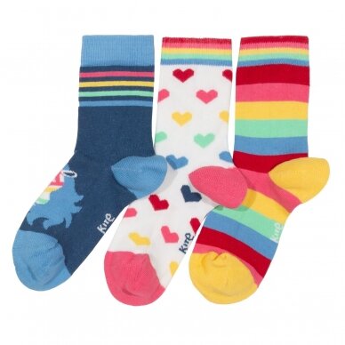 Kite Rainbow Zebra Socks 3 Pcs Set