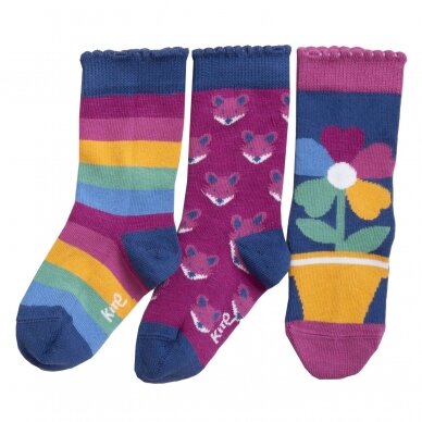 Kite kojinių rinkinys ,,Rainbow flower"