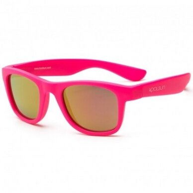 KOOLSUN akiniai nuo saulės ,,Wave - neon pink" UV400