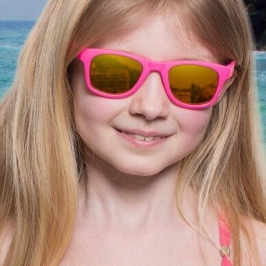 KOOLSUN akiniai nuo saulės ,,Wave - neon pink" UV400 2