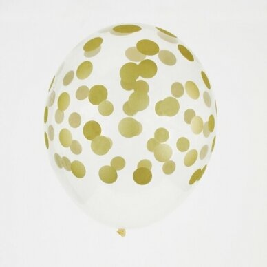 My Little Day balionai ,,Confetti: golden" 1