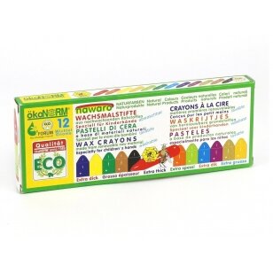 ökoNORM mini wax crayons "Gnome" - 12 colors