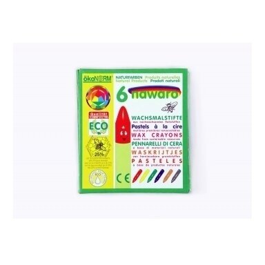 ökoNORM wax crayons - 6 colors