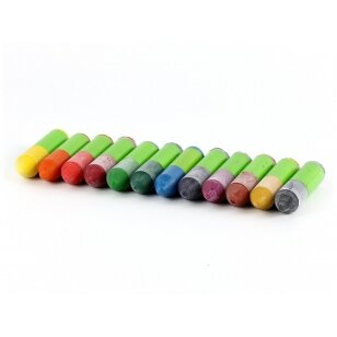 ökoNORM mini wax crayons packed in a wooden box "Gnome" - 12 colors