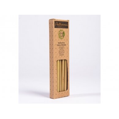 Pellianni Bamboo Straw 10 Pcs with Brush 1