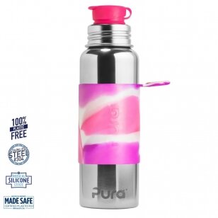 PURA gertuvė  Sport bottle/pink swirl (850 ml)
