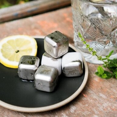 Pulito Stainless Steel Cooling Cubes (6 Pcs)