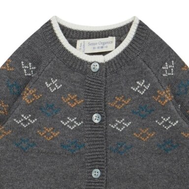 Sense Organics Sweater - Dark Grey Pattern Sense Organics Sweater - Dark Grey Pattern
