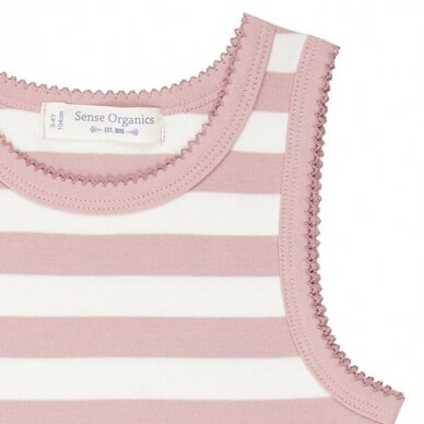 Sense Organics apatiniai marškinėliai ,,Rose stripes" 1