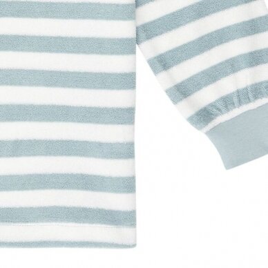 Sense Organics kilpinio audinio pižama ,,Aqua stripes" 4