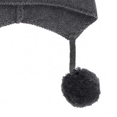 Sense Organics Baby Knitted Hat ,,Anthracite" 1
