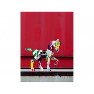 Studio ROOF 3D totemas iš perdirbto kartono ,,Horse"