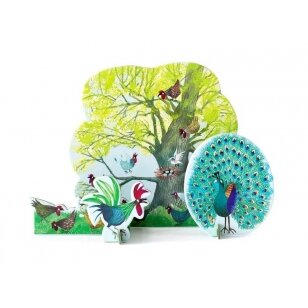 Studio ROOF pop-out card - Chicken tree
