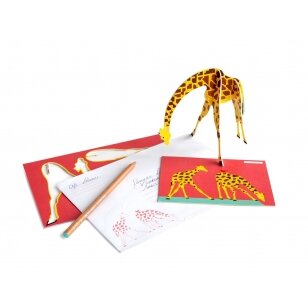 Studio ROOF pop-out card - Giraffe