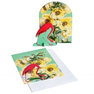 Studio ROOF Pop-out Card - Romantic Flamingo