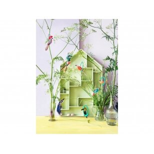 Studio ROOF pop-out card - Swinging Parakeets