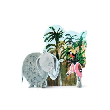 Studio ROOF pop-out card - Jungle elephant Studio ROOF pop-out card - Jungle elephant