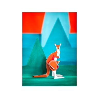 Studio ROOF pop-out card - Kangaroo Studio ROOF pop-out card - Kangaroo