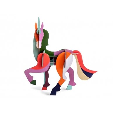 Studio Roof 3D figūrėlė iš perdirbto kartono ,,Giant unicorn"