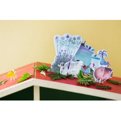 Studio ROOF pop-out card - Little farm 2