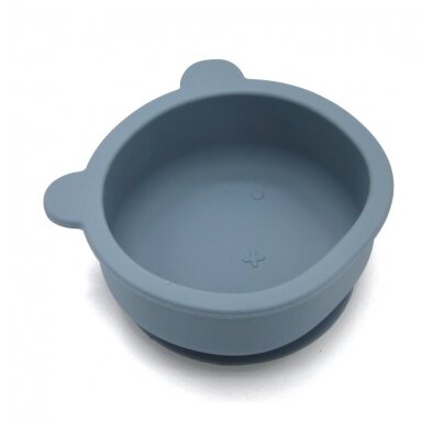 The Cotton Cloud silikoninis dubenėlis ,,Smokey blue" The Cotton Cloud silikoninis dubenėlis ,,Smokey blue"