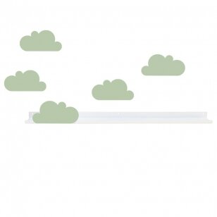 Tresxics lentyna iš nerūdijančio plieno ,,Clouds: green"