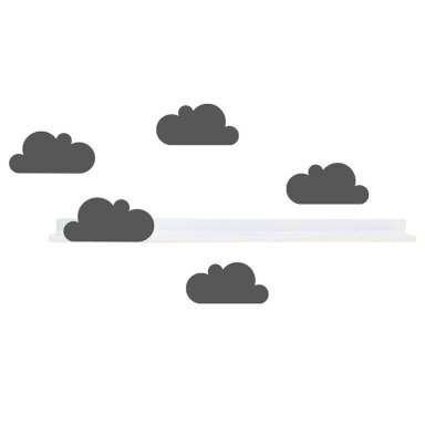 Tresxics lentyna iš perdirbto plieno ,,Clouds: grey"