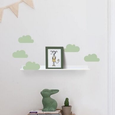 Tresxics lentyna iš nerūdijančio plieno ,,Clouds: green" 1
