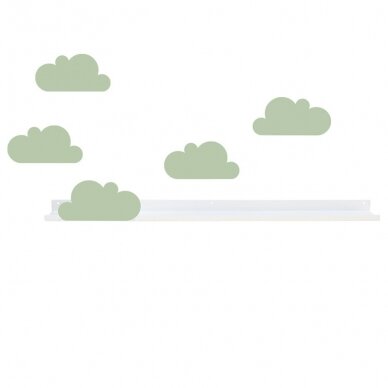 Tresxics lentyna iš nerūdijančio plieno ,,Clouds: green"