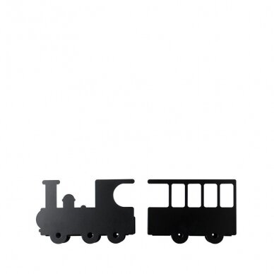 Tresxics lentyna iš perdirbto plieno ,,Train: black" 1