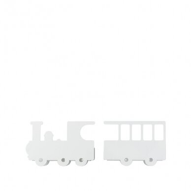 Tresxics lentyna iš perdirbto plieno ,,Train: white"