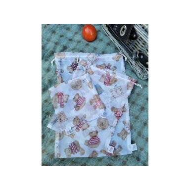 Žalia Žinutė Reusable Bag Set - Teddy Bears Žalia Žinutė Reusable Bag Set - Teddy Bears